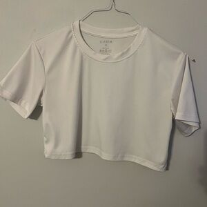SHEIN White Short Sleeve Crop Tee